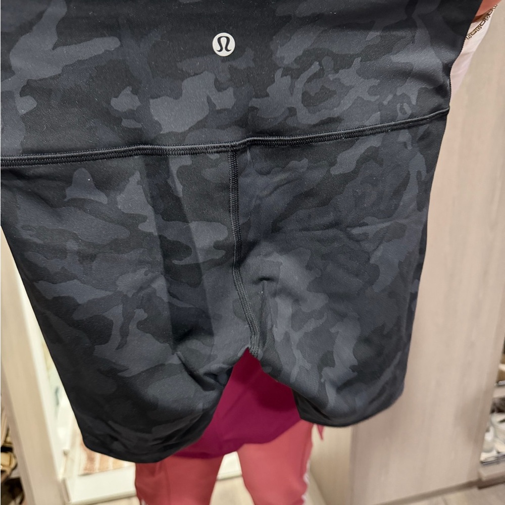 lululemon athletica Black Camo Bike Shorts